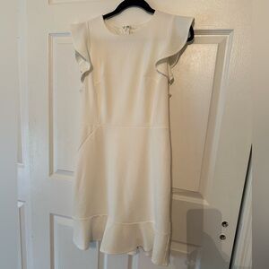White ruffle dress